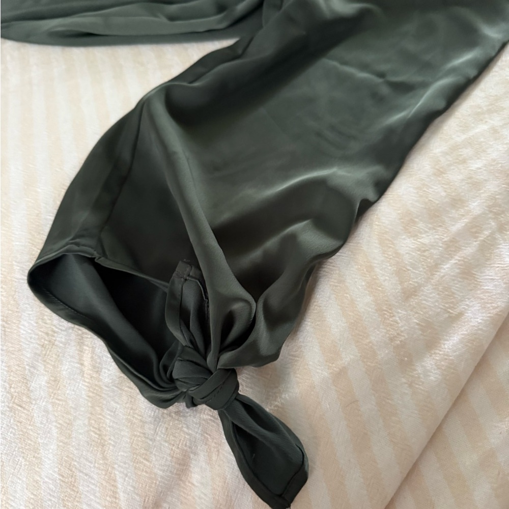Socialite Dark Green Women's Jogger Pants - Picture 3 of 3
